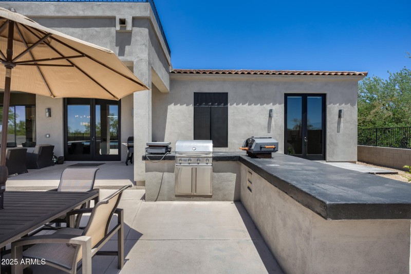 Built-in BBQ