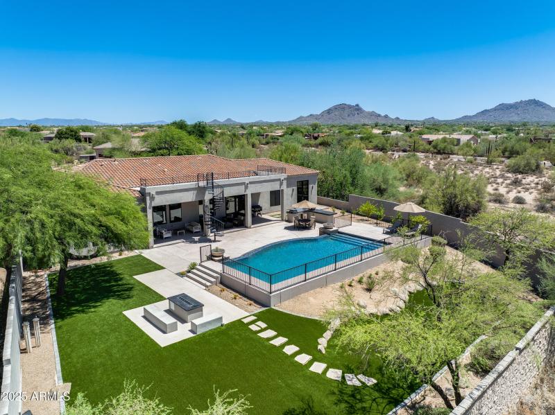 Aerial View of Backyard