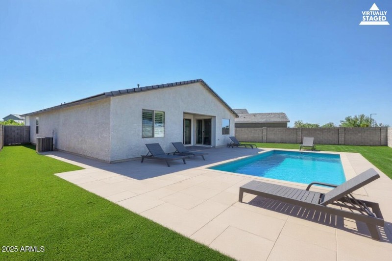 Backyard with Virtual Pool
