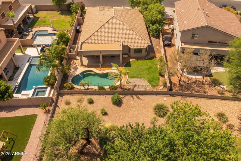 Aerial View of Backyard