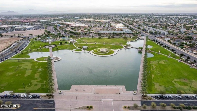 Water Arial Across St