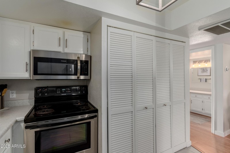 Laundry behind doors