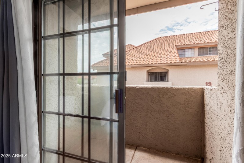 Balcony in main level bedroom