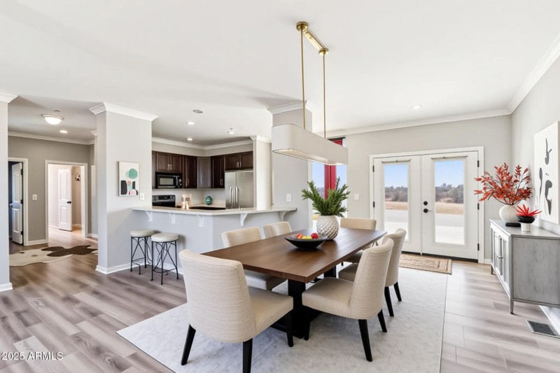Virtually Staged Dining Room