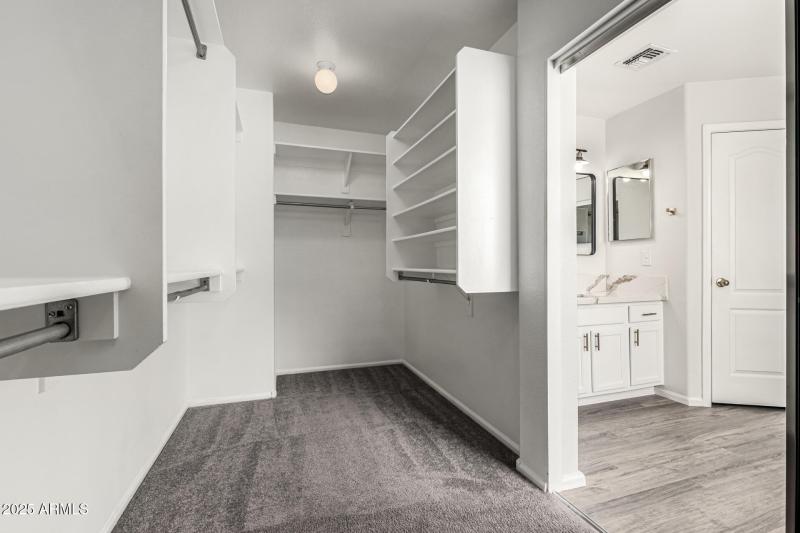 Primary walking Closet