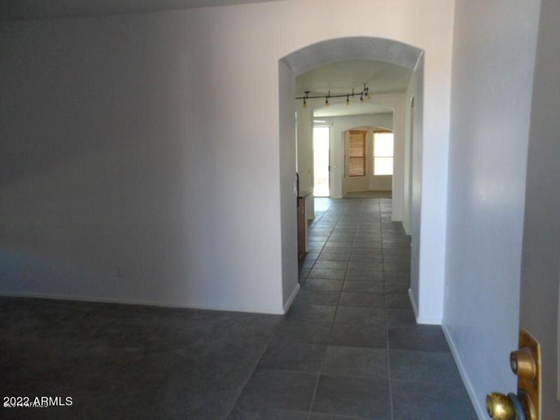 view from front door and living room