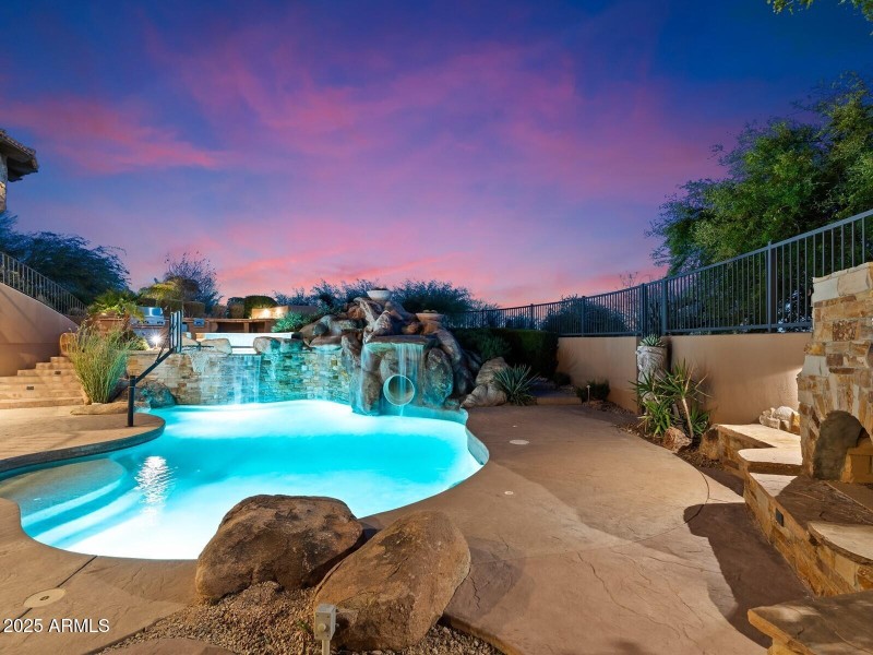 069_Poolside Waterfall & Slide