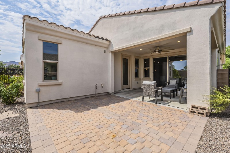 Extended Pavered C Rear Patio