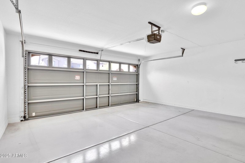 Garage with side entry door