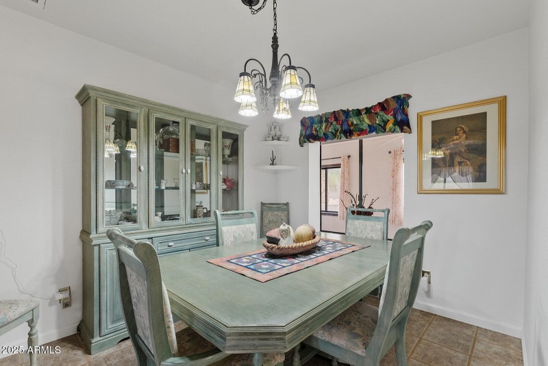 Formal dining area