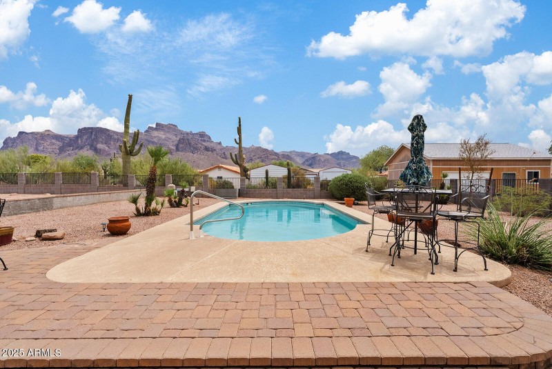 Mountain views from backyard