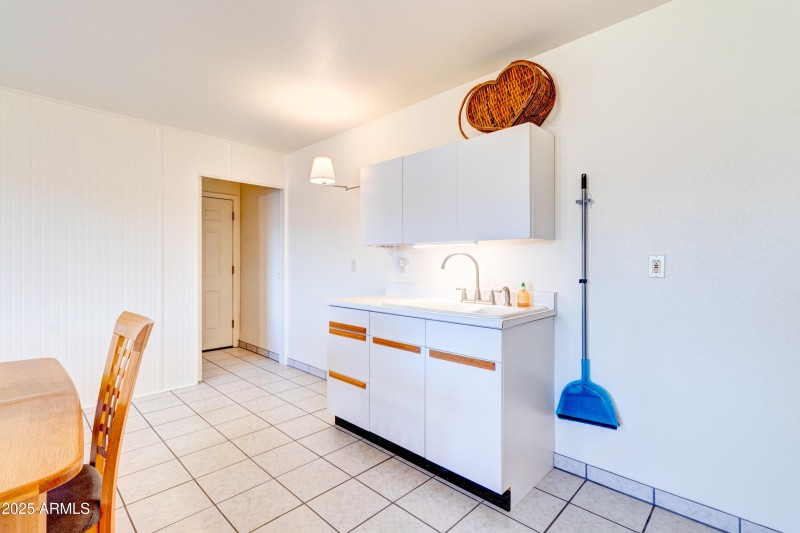 Kitchen View to Hallway and Stairs