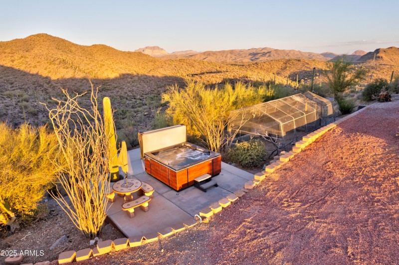Aerial View – Spa & Birdhouse