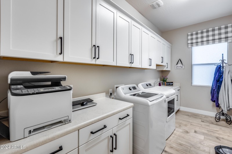 Laundry Adjacent to Master Closet