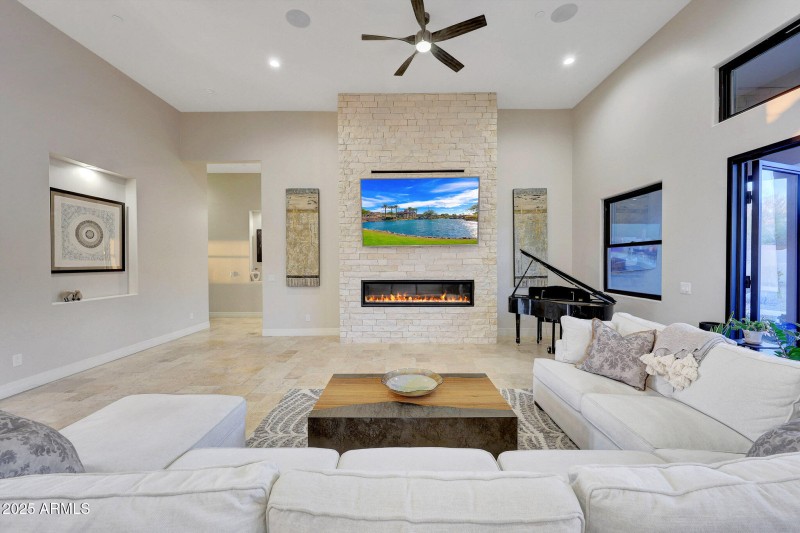 Great Room Fire Feature