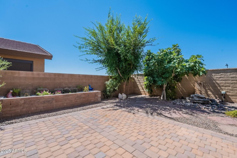 Extended Pavered C Rear Patio