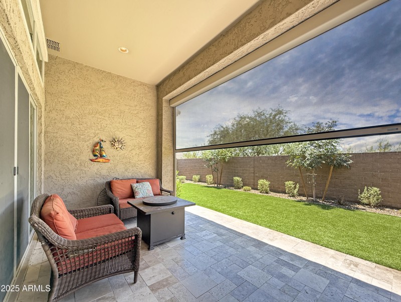 Covered Patio Includes Automatic Screens