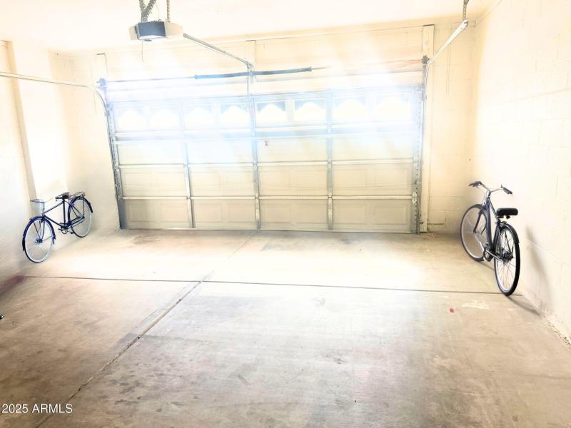 garage with bike