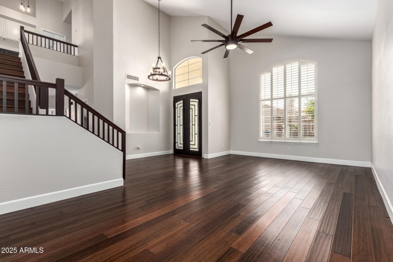 Formal Living Room with Soaring Ceilings