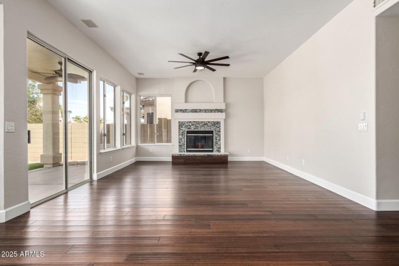 Ahwatukee Family Room with Fireplace