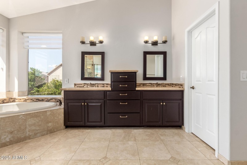 Primary Bath with Double Vanity