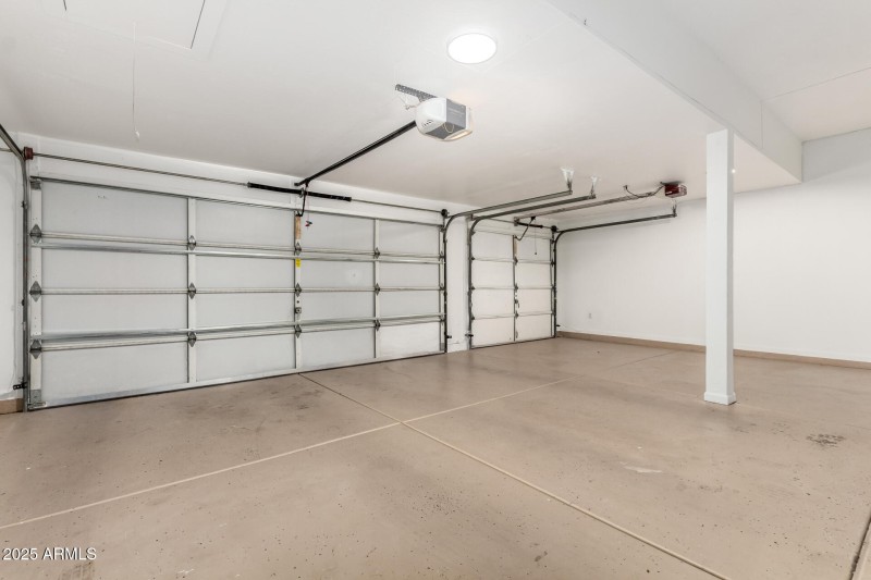 3-Car Garage with Fresh Paint
