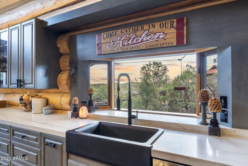 Sink with a view
