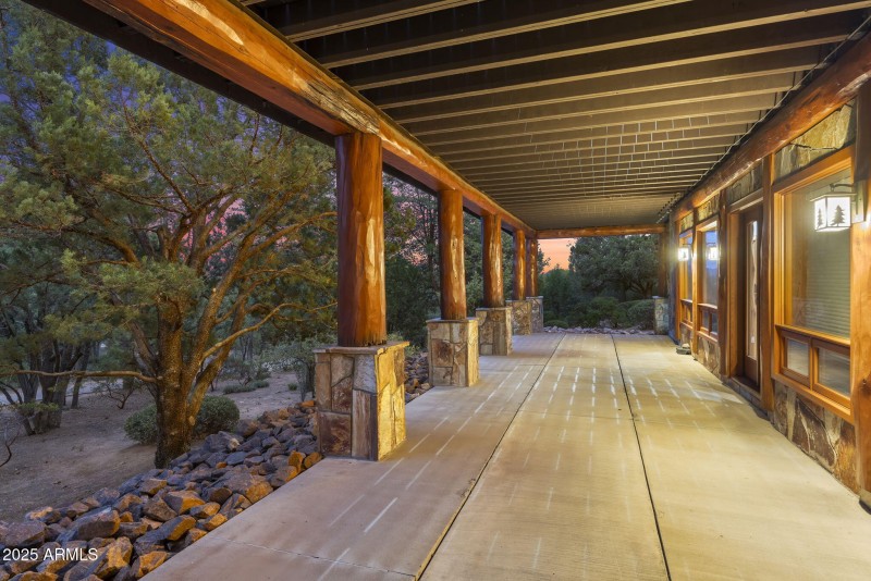 Basement porch