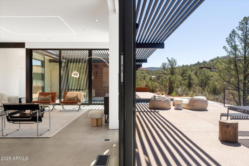 Living Room with Access to Deck