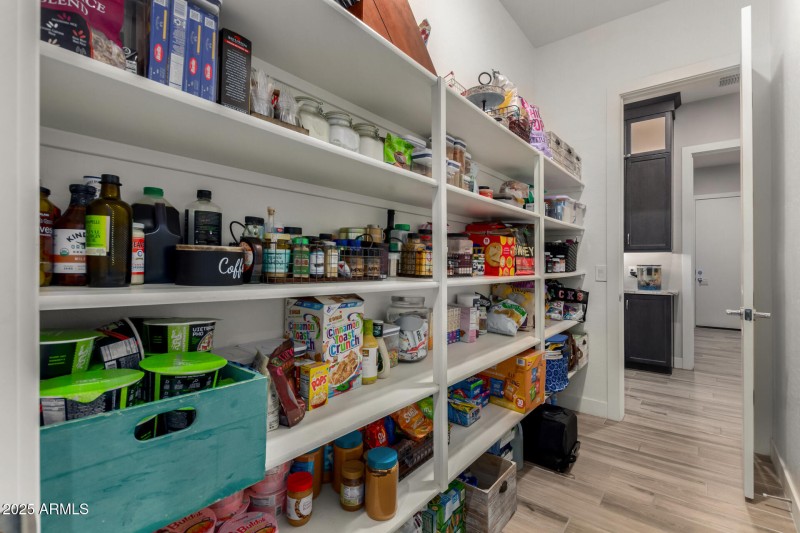 Oversized walk-in pantry