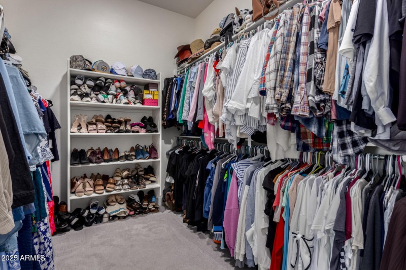 Oversized walk-in closet