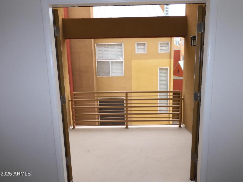 View out from downstairs bedroom