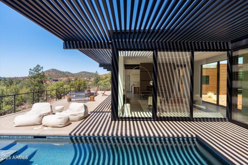 Transition from Living Room to Pool/Deck