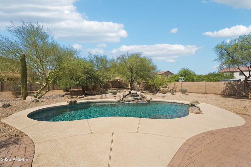 Pool Overlooking Large Lot