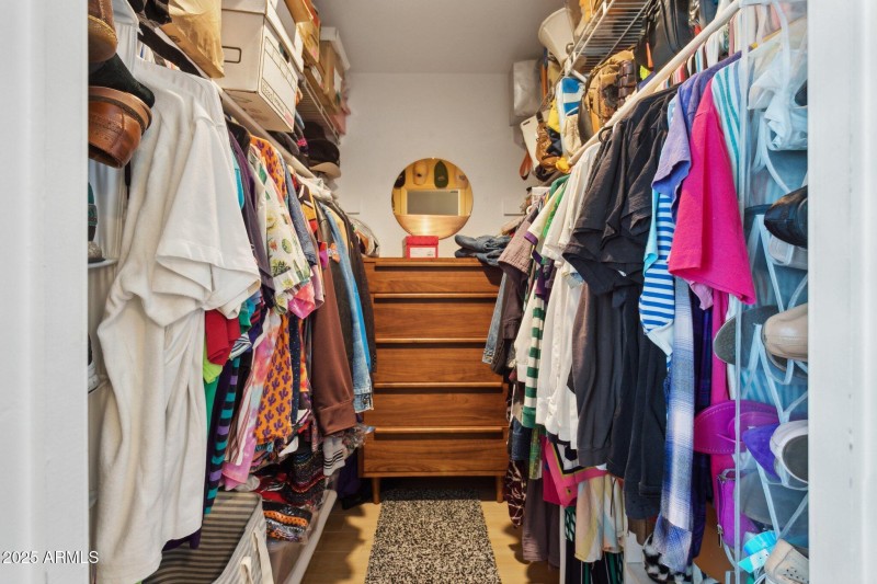 Walk in closet in primary