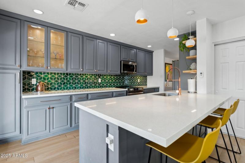 Amazing designer details in kitchen