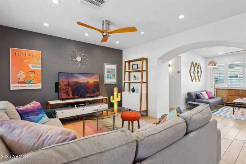 Family room view