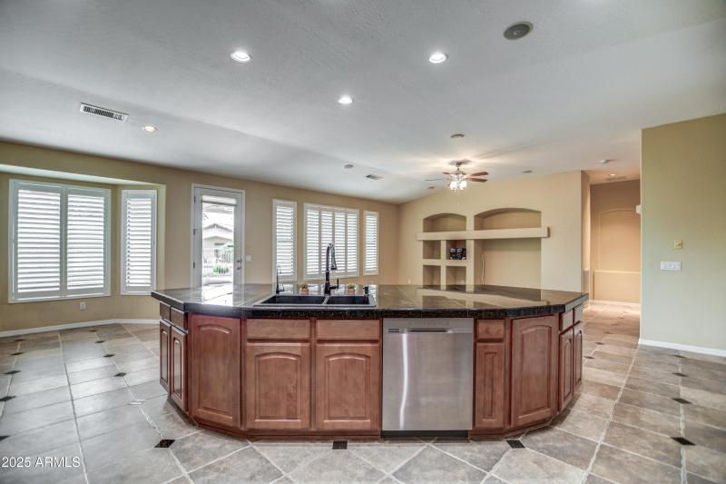 Large kitchen island
