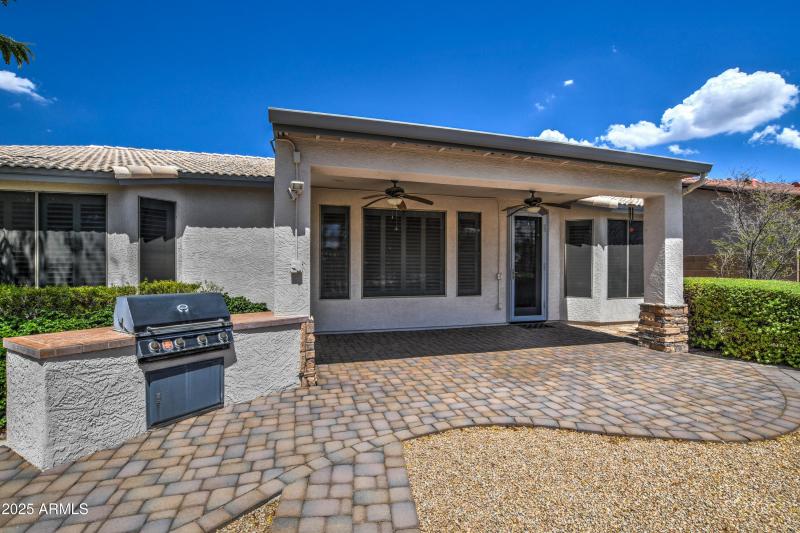 Backyard patio