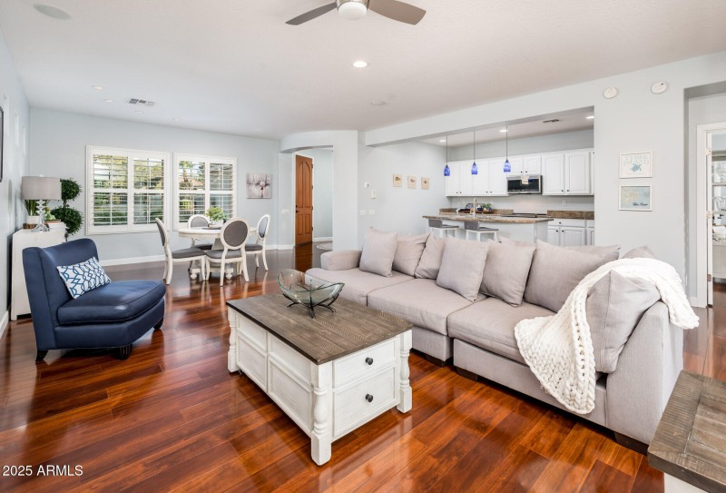 Great Room Open to Kitchen and Dining