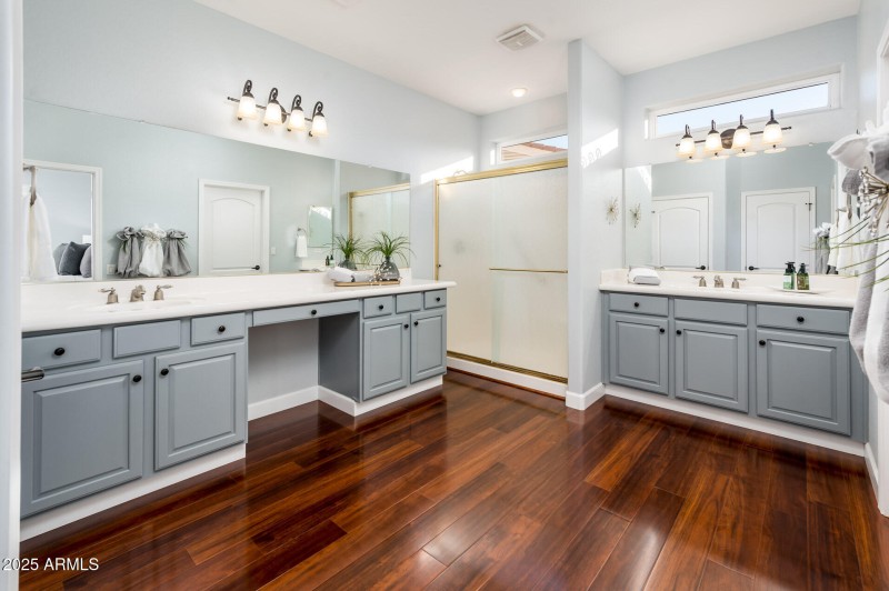Luxury Bath Setup with Dual Vanities