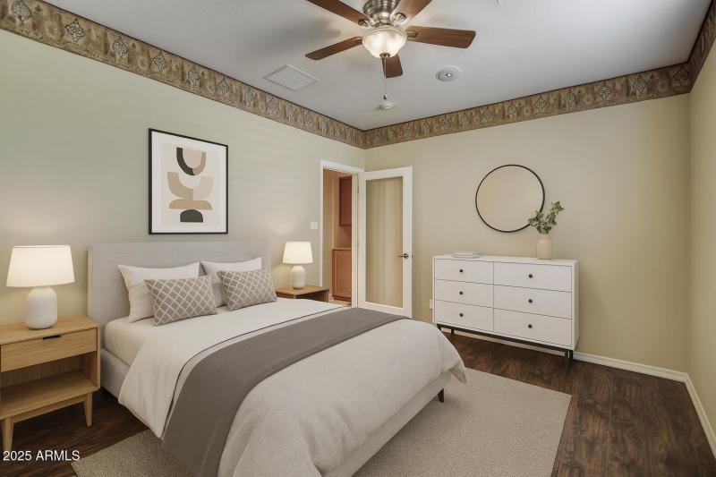 Bed 3, virtually staged