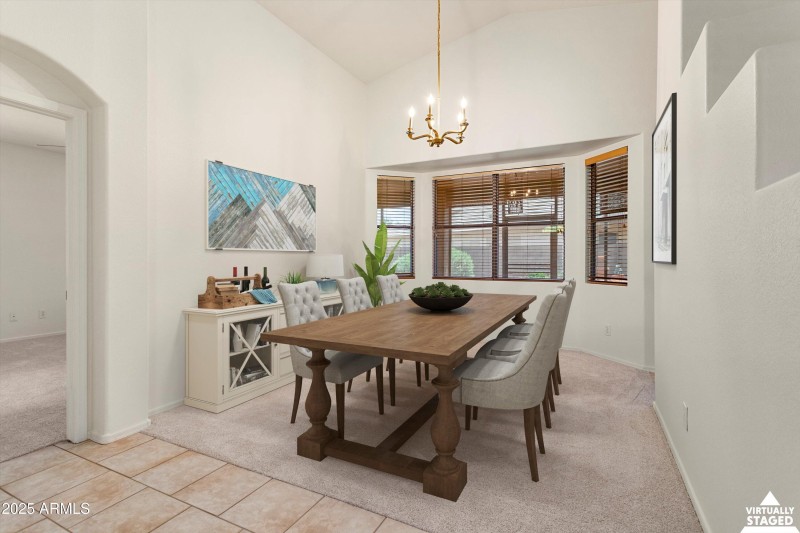 Formal Dining Room Staged