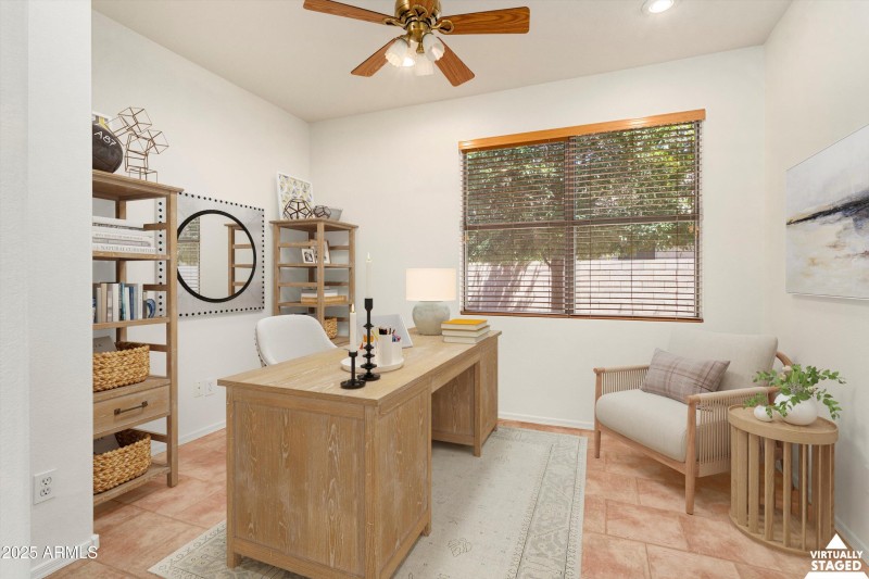 Den or Office Virtually Staged