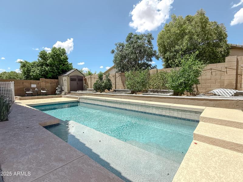 New pebble-tec Pool with baja step