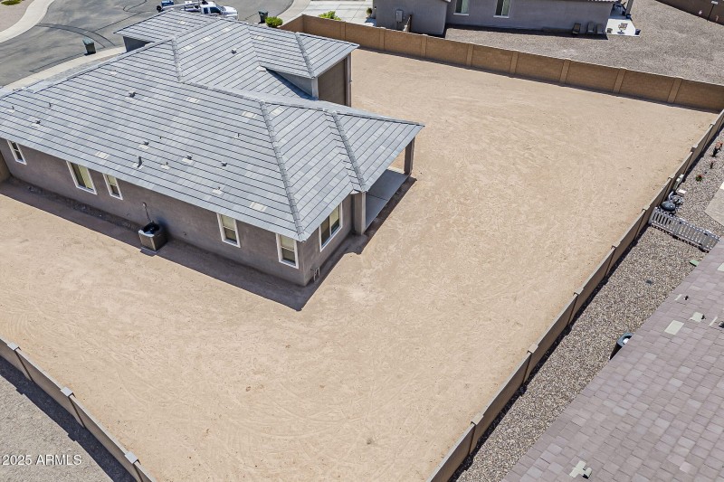 Aerial HUGE Backyard