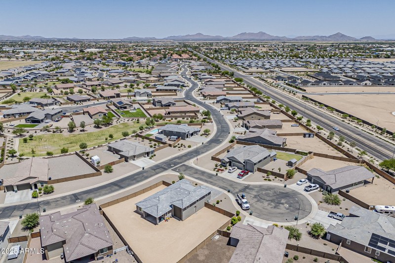 Aerial Corner Cul De Sac Lot