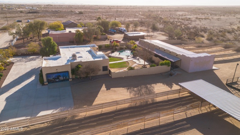 top view from the west blue sky