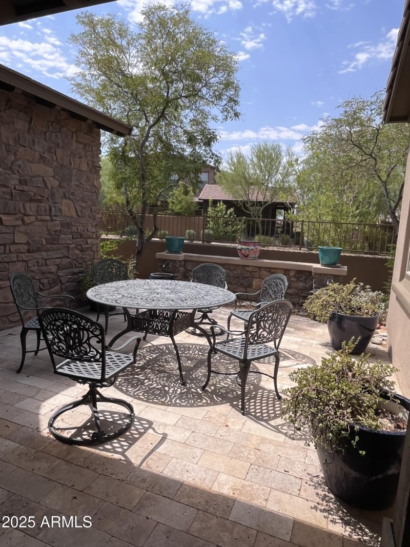 Private patio