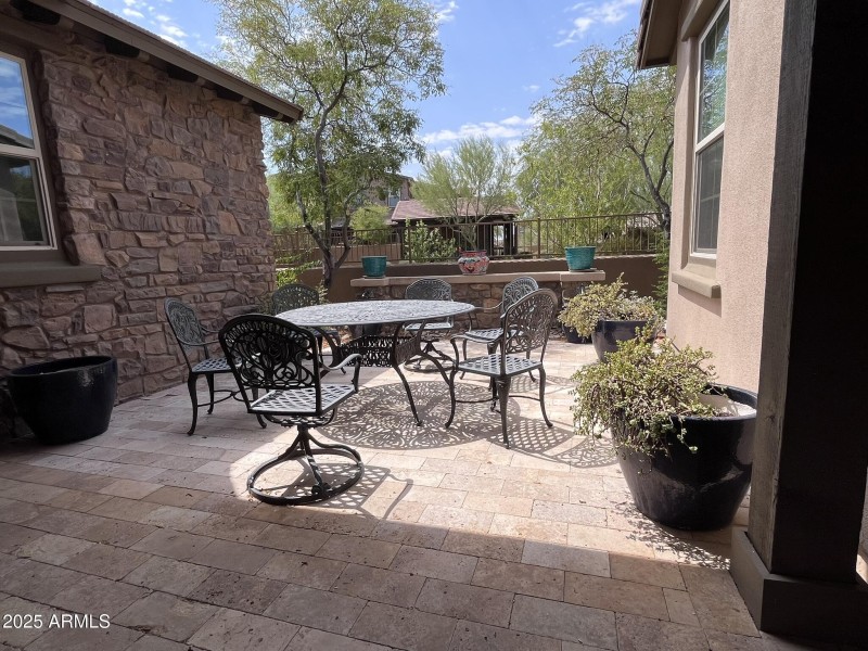 Private patio